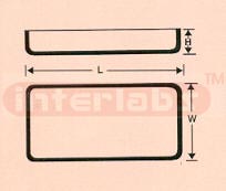 TRANSLUCENT SILICA TRAYS-RECTANGULAR